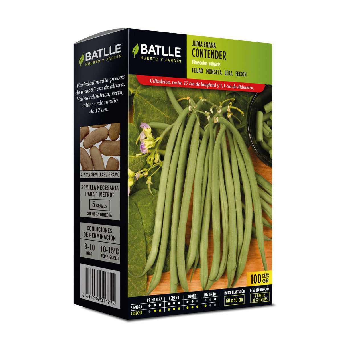 Sementes de Feijão Contender 100 g Batlle