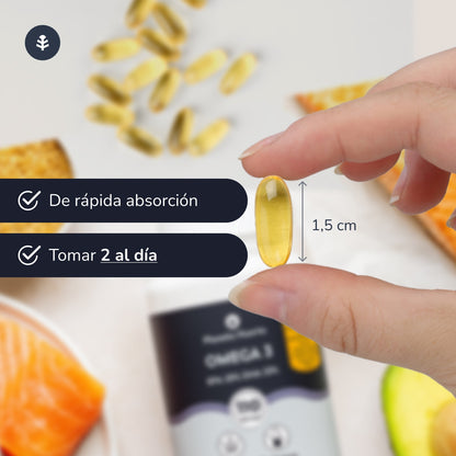 Ómega 3 EPA 35% DHA 25% Planeta Huerto 110 Pérolas