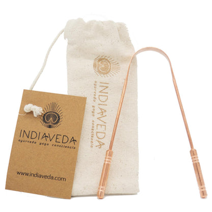 Raspador de língua de cobre Indiaveda