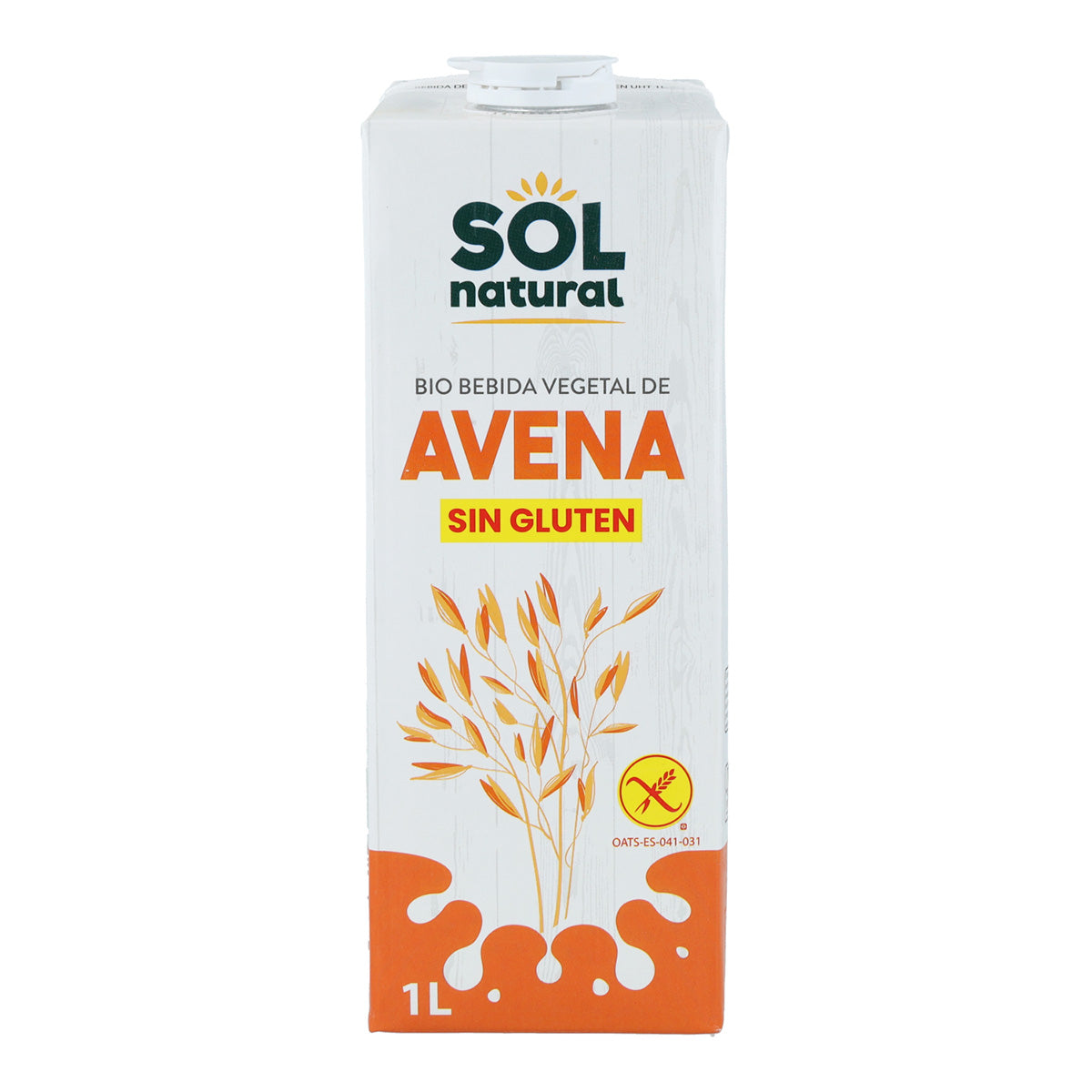 Pack de 4 Bebidas de Aveia Biológica Sem Glúten Sol Natural 1 L