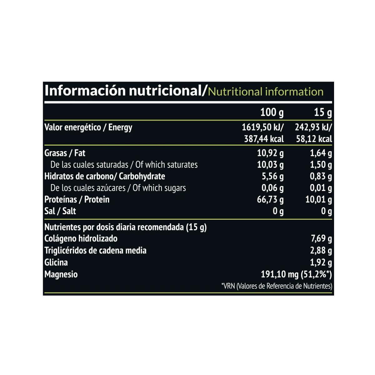 Elixir: Colagénio + Óleo MCT, 450 g Paleobull Elixir Cacau 450 g