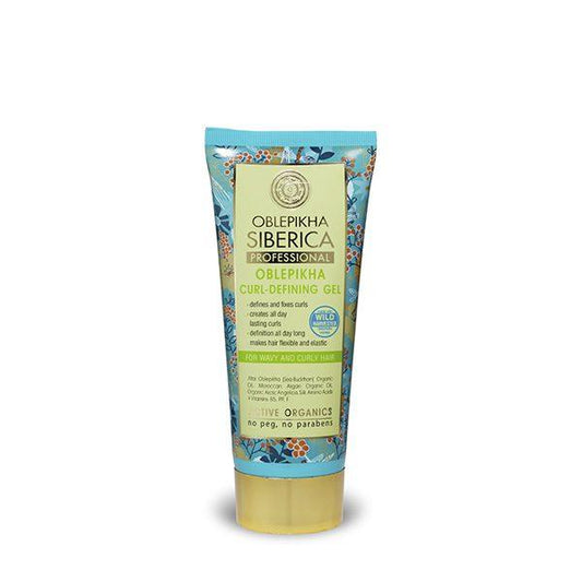 Oblepikha Defined Curls Gel para cabelos ondulados e encaracolados, 200 ml