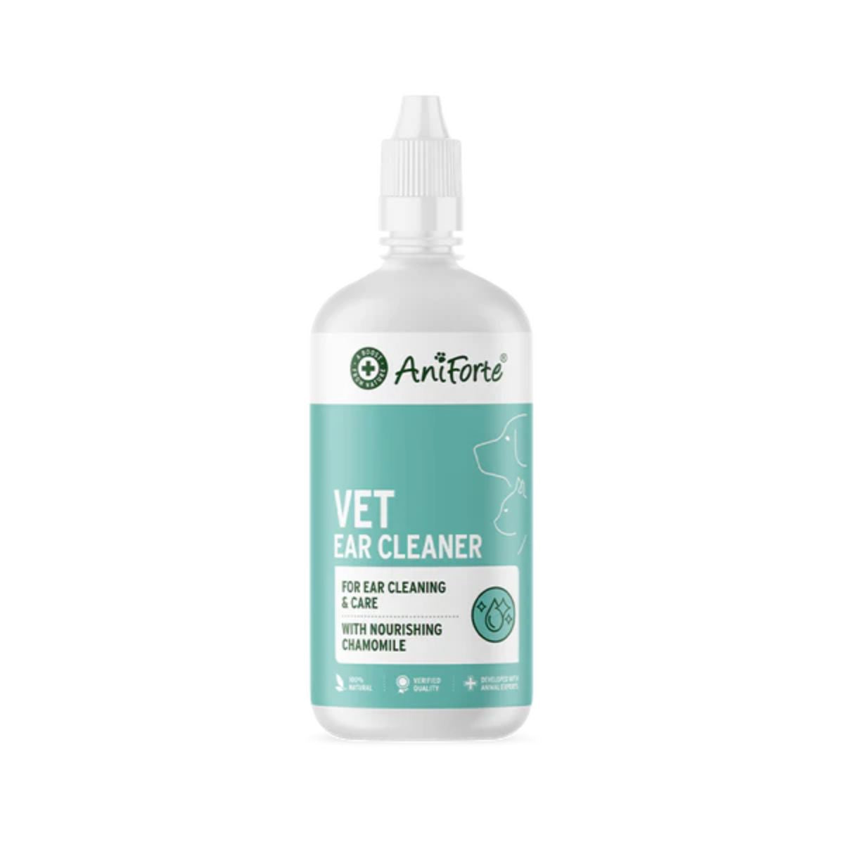 Produto de limpeza de ouvidos veterinário para cães e gatos AniForte 250 ml