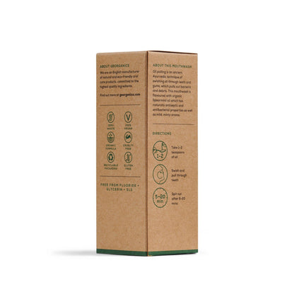 Colutório com Óleo de Coco e Hortelã Georganics Recipiente de Alumínio 100 ml