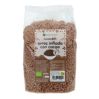 Arroz tufado com cacau Sem glúten ECO Planeta Huerto 200 g