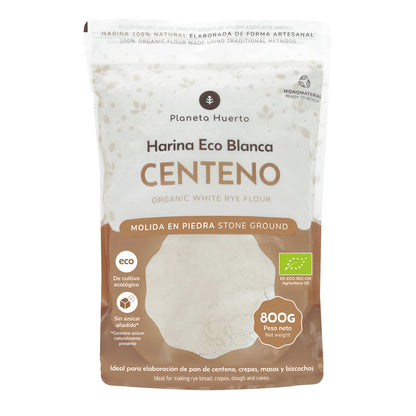 Farinha de Centeio Branco Biológico Planeta Huerto 800 g