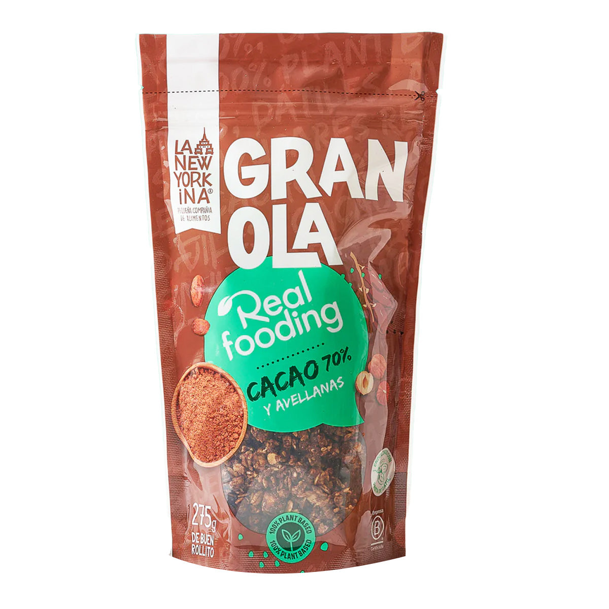 Granola Realfooding Cacau 70% La Newyorkina 275 g