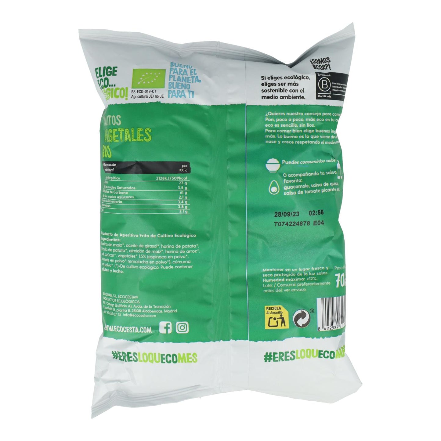 Palitos de Vegetais Biológicos, 70 G Ecocesta