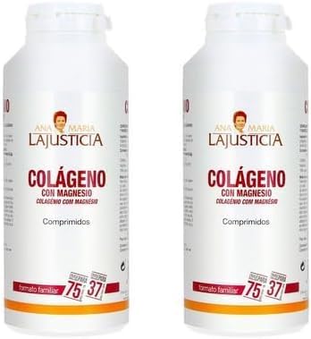 Embalagem 2X Colagénio com Magnésio Ana María La Justicia 450 comprimidos