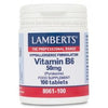 Vitamina B6 100 comprimidos de 50 mg, Lamberts