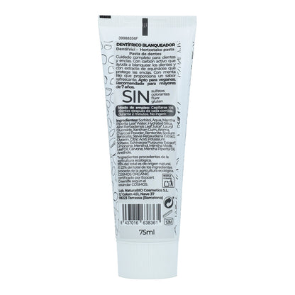 NaturaBio Bio Pasta de Dentes Branqueadora com Carvão Ativado e Hortelã 75 ml