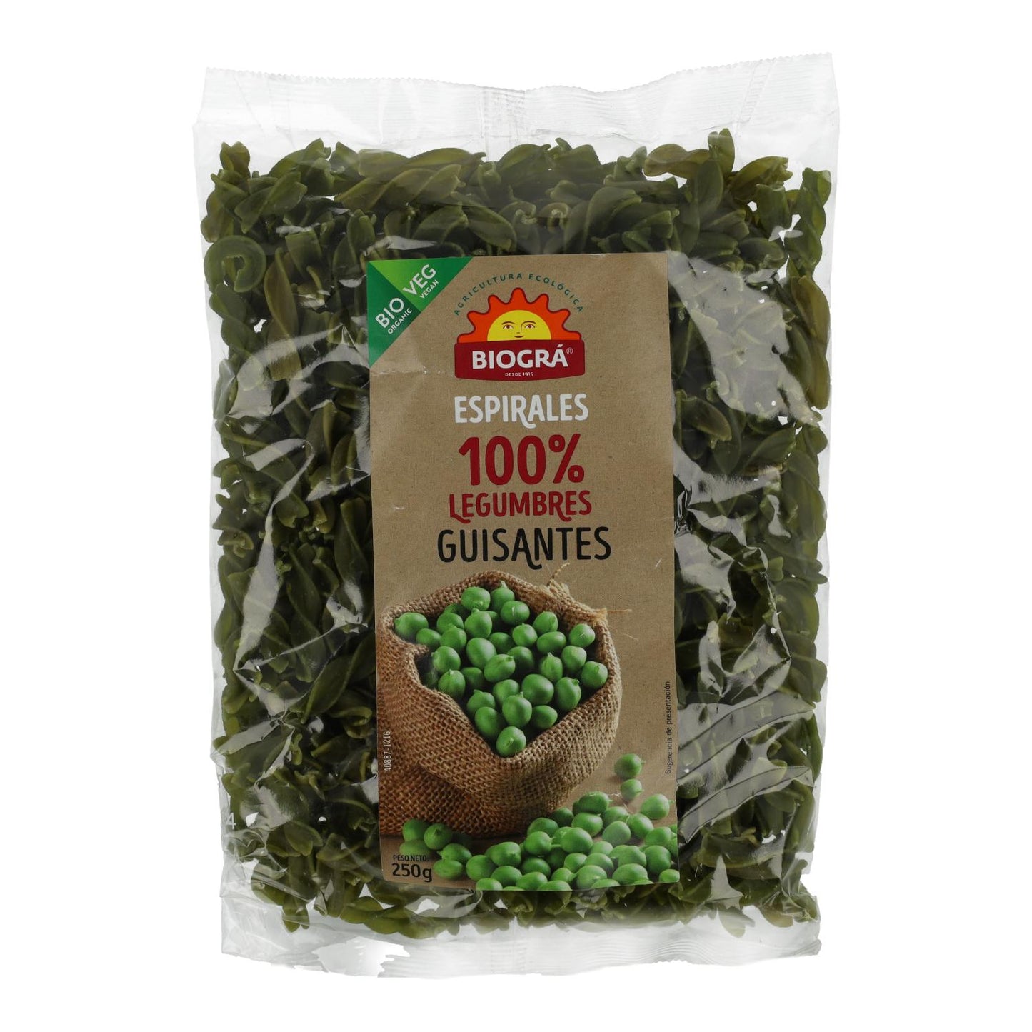 Biográ BIO Espirais de Ervilha 250 g