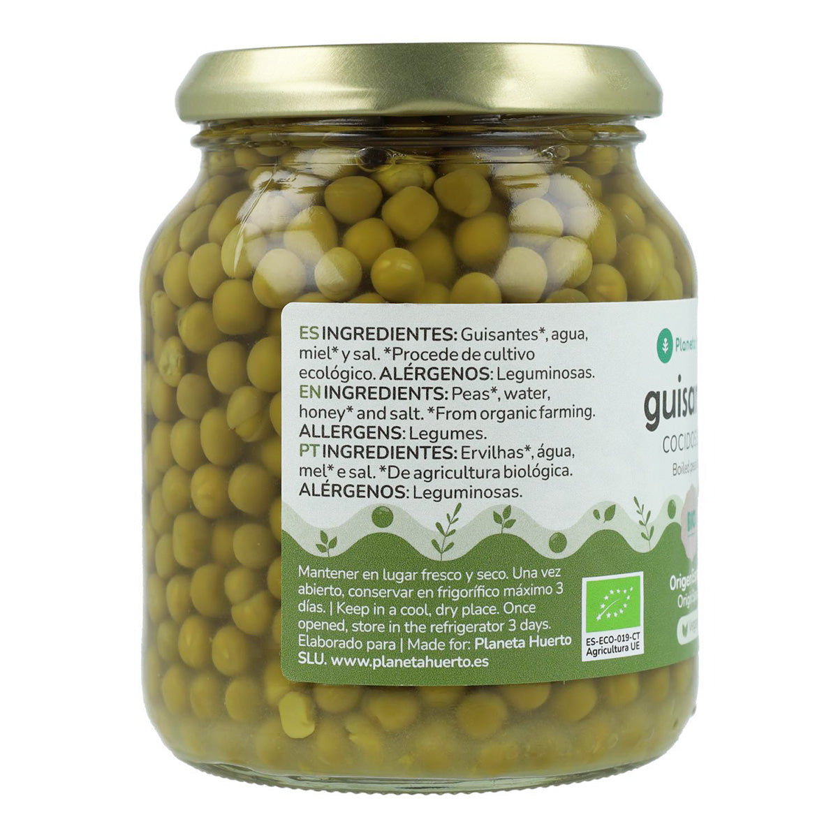 ECO Planeta Huerto Ervilhas 320 g