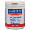 Vitamina D3 2000iu Lamberts 120 cápsulas