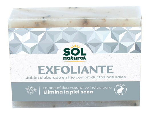 Jabones Natural Exfoliante Elaborados en Frio Sol Natural 100 g