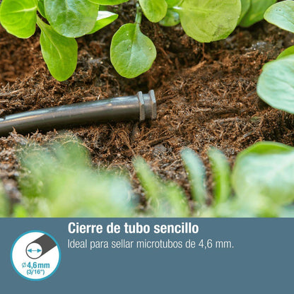 Ficha 4,6 mm (3/16") x10 Gardena Microdripsystem