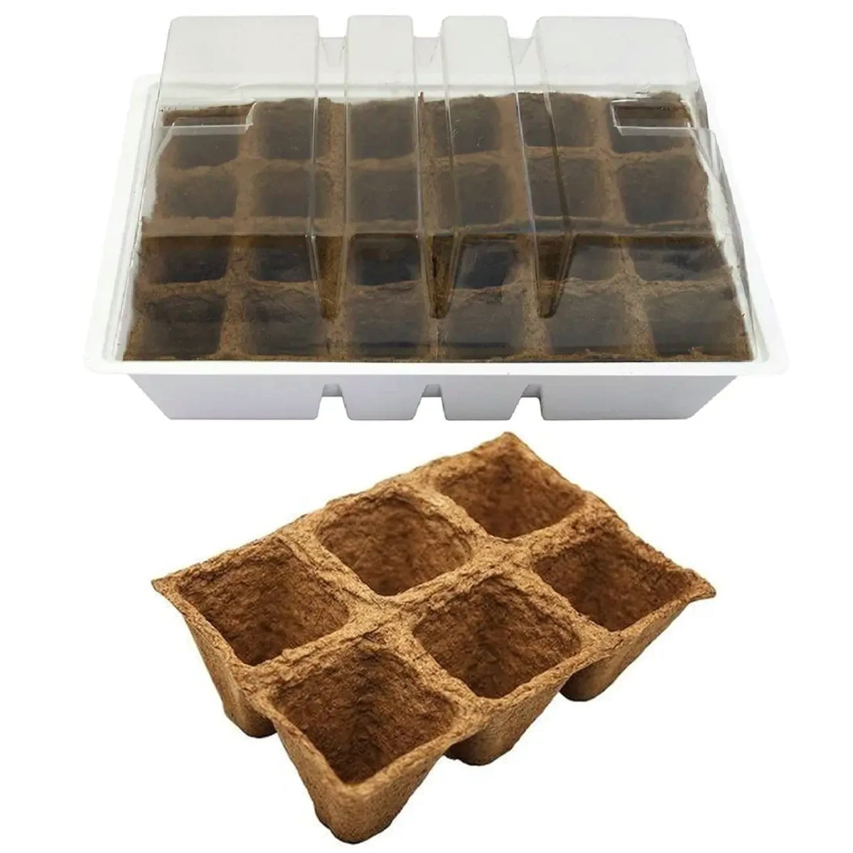 Kit de mudas M com tabuleiros de substituição, 10 unidades, Planeta Huerto