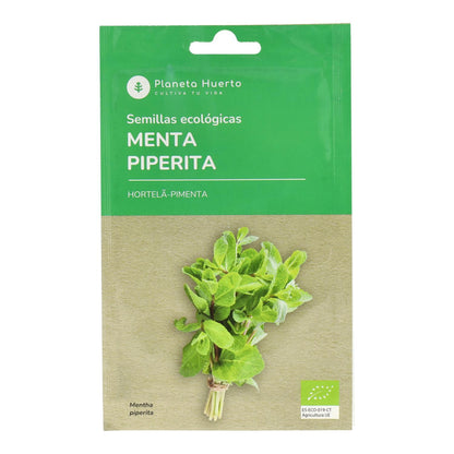 Sementes de hortelã-pimenta biológica da Planeta Huerto