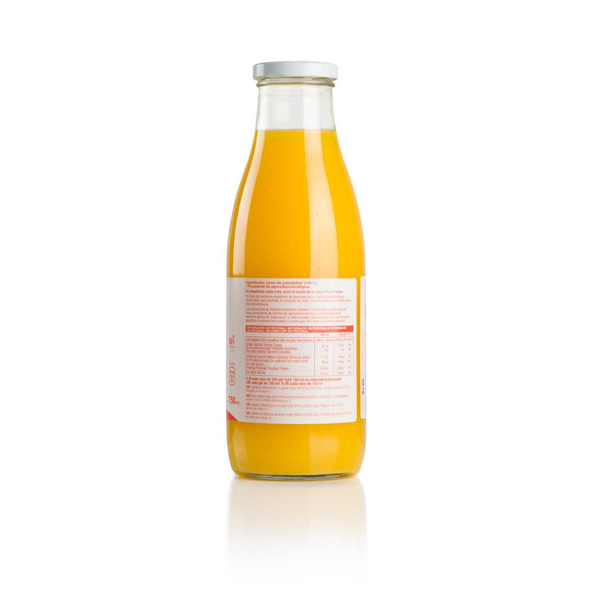 Ékolo 100% sumo de tangerina biológico espremido na hora 750 ml