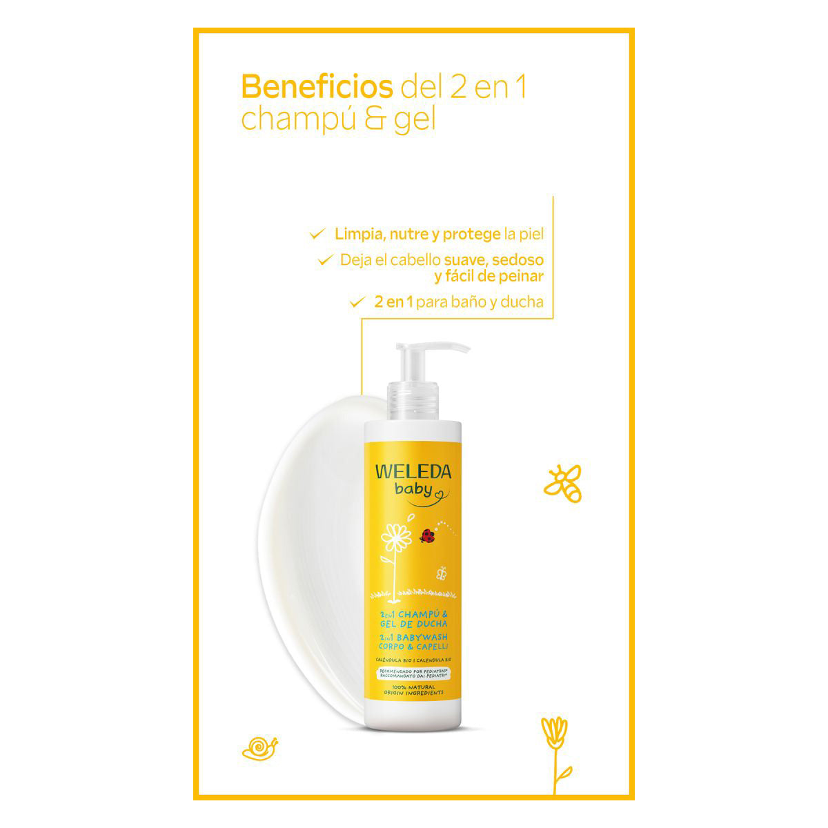 Champô e Gel de Banho Calêndula Weleda 400ml