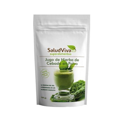 Sumo de erva de cevada orgânico em pó 100g, Salud Viva