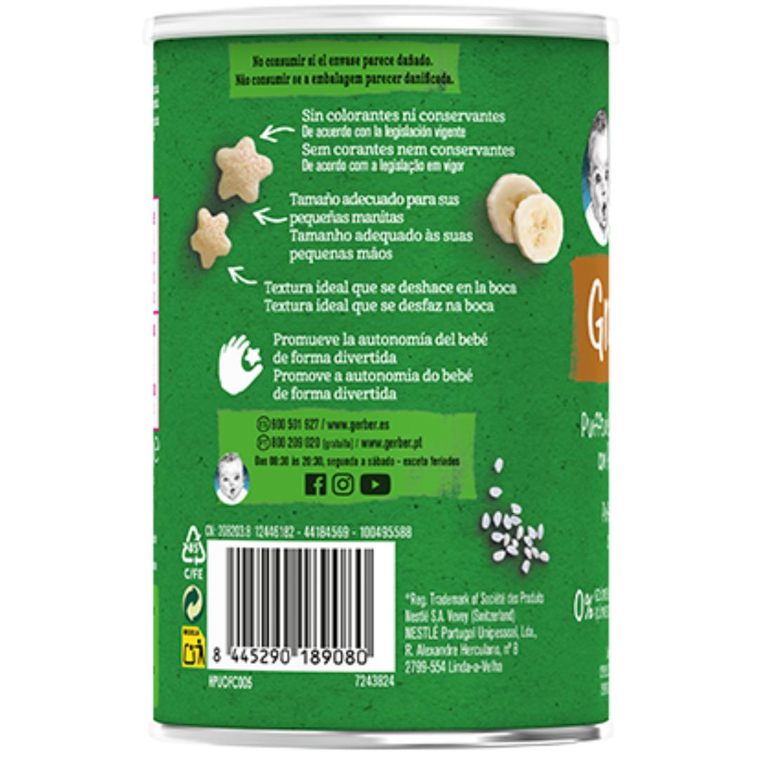 Snack Orgânico Gerber e Arroz com Banana 35 g Snack Organic e Arroz Gerber com Banana