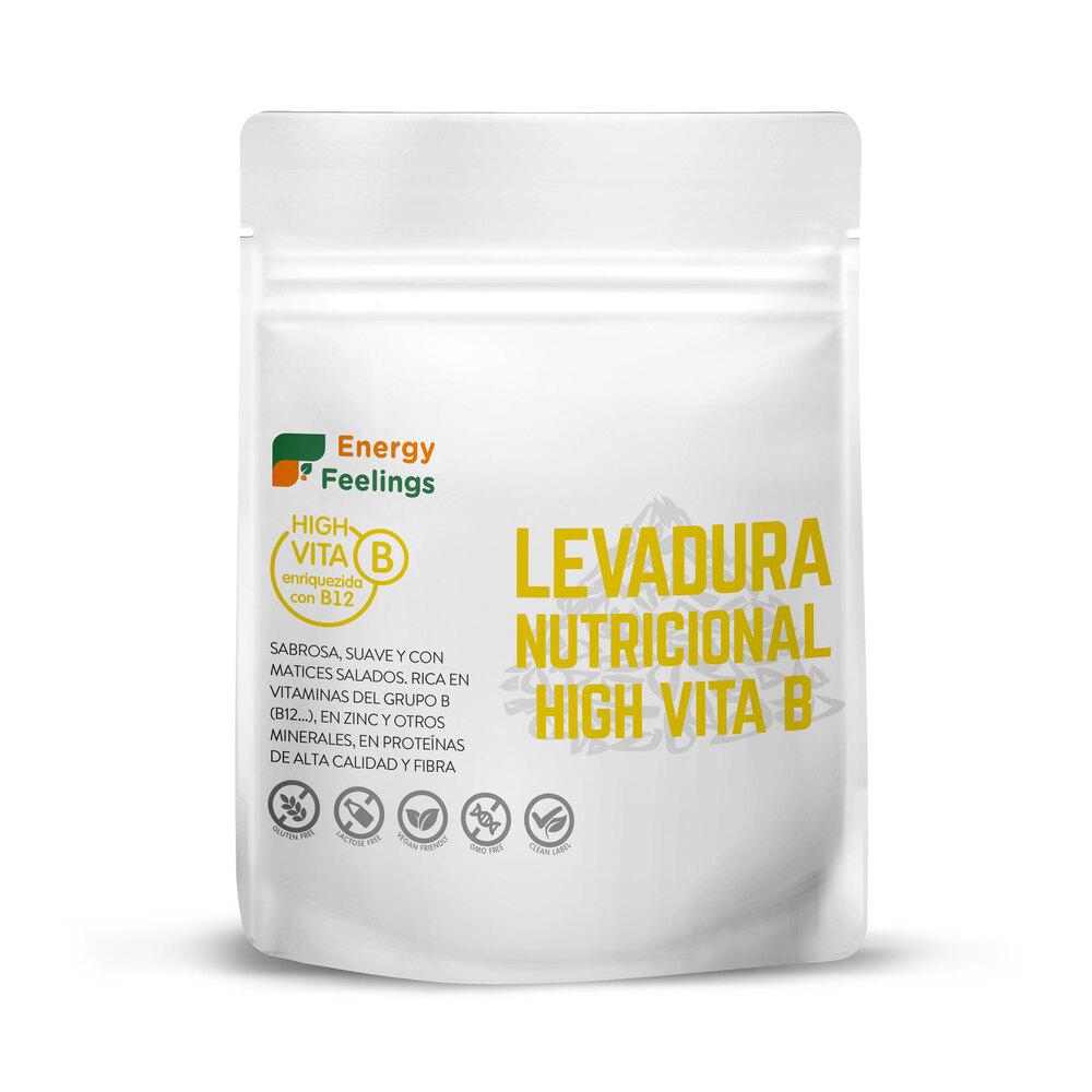 Embalagem de 2 flocos de levedura nutricional com vitamina B12, Energy Feelings, 1 kg