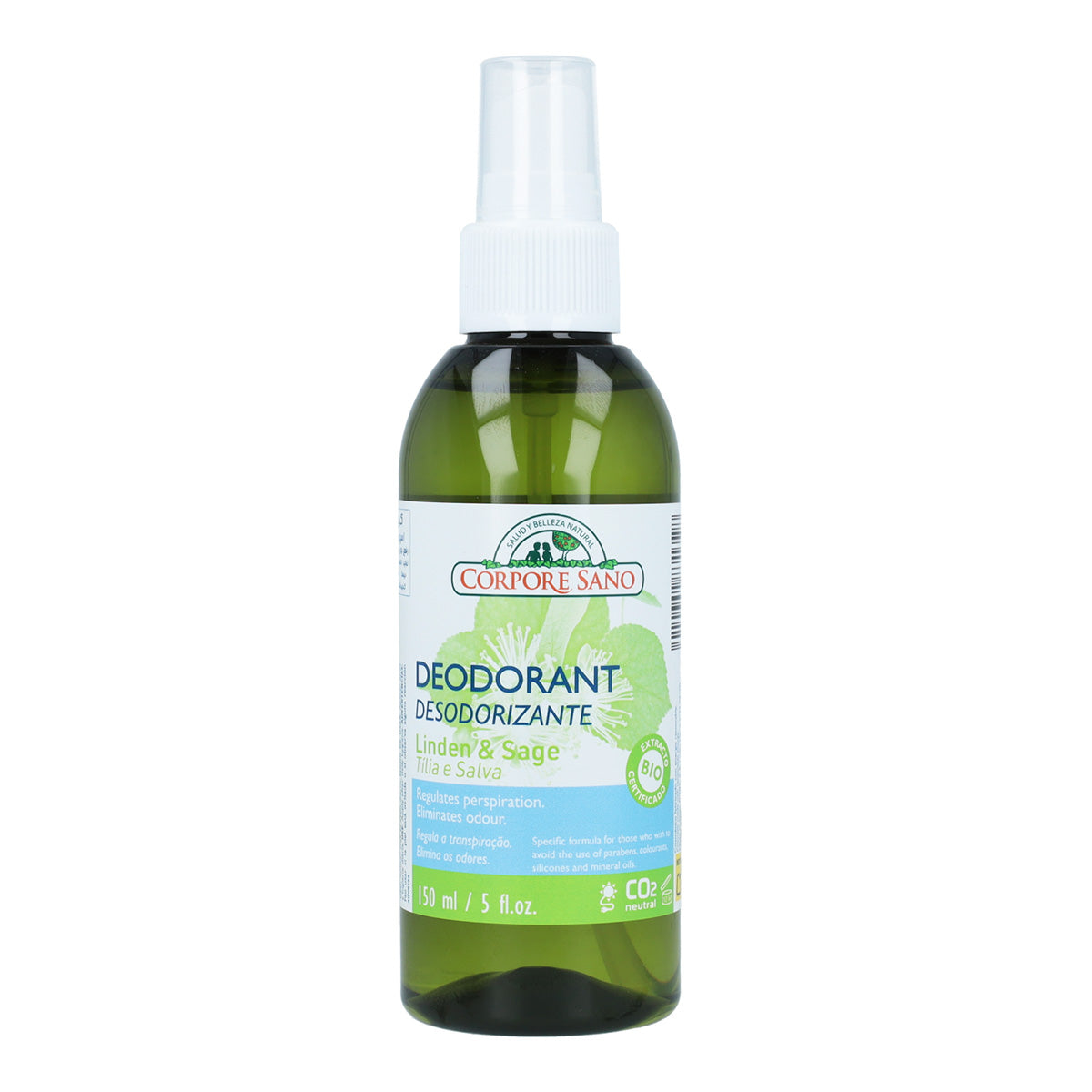 Desodorizante Corpore Sano Tília e Sálvia 150 ml
