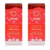 Embalagem de 2 tinturas naturais de hena, Khadi, 100g