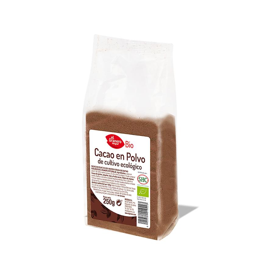 Cacau em Pó 20-22% Gordura Biológica El Granero 250 gr