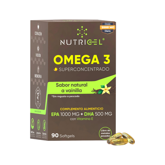 Omega 3 Superconcentrado Blíster Vainilla Nutricel 90 perlas