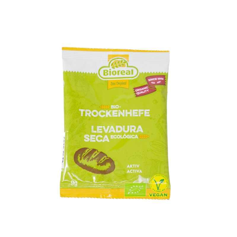 Fermento orgânico Bioreal para pão e pizza 9g