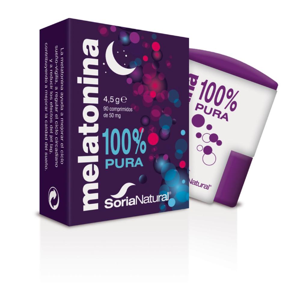 Melatonina 100% Pura Soria Natural 90 Comprimidos 