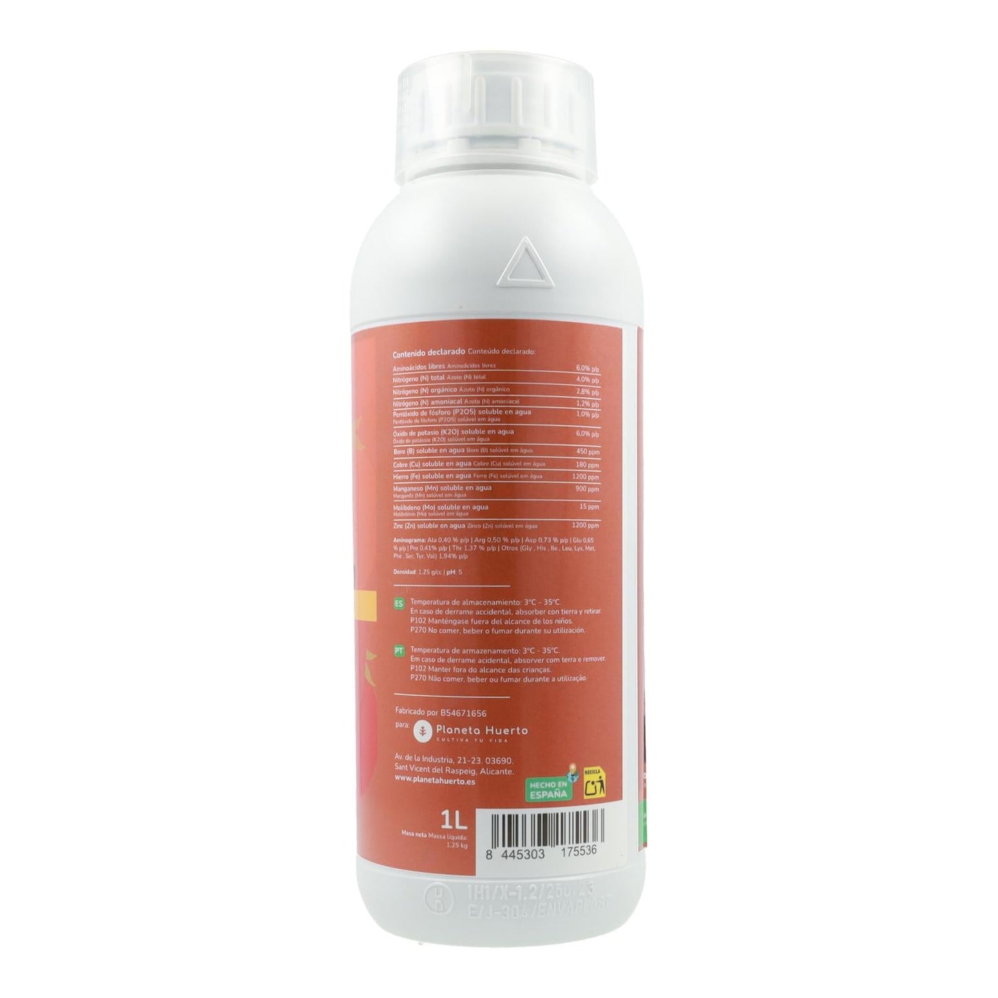 Fertilizante Líquido Planeta Huerto Tomate 1 l