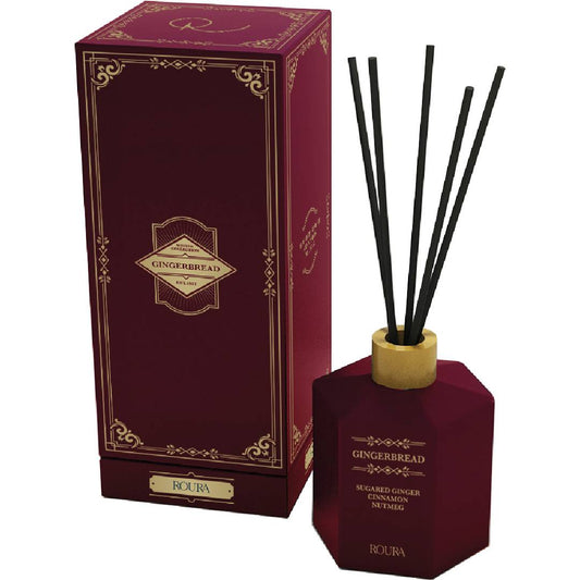 Ambientador Roura Mikado Gingerbread 100 ml Gengibre açucarado, canela e noz-moscada