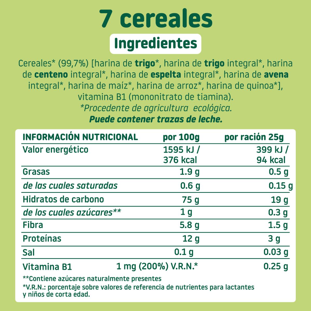 Papa de Cereais Smileat Eco 7 200 g