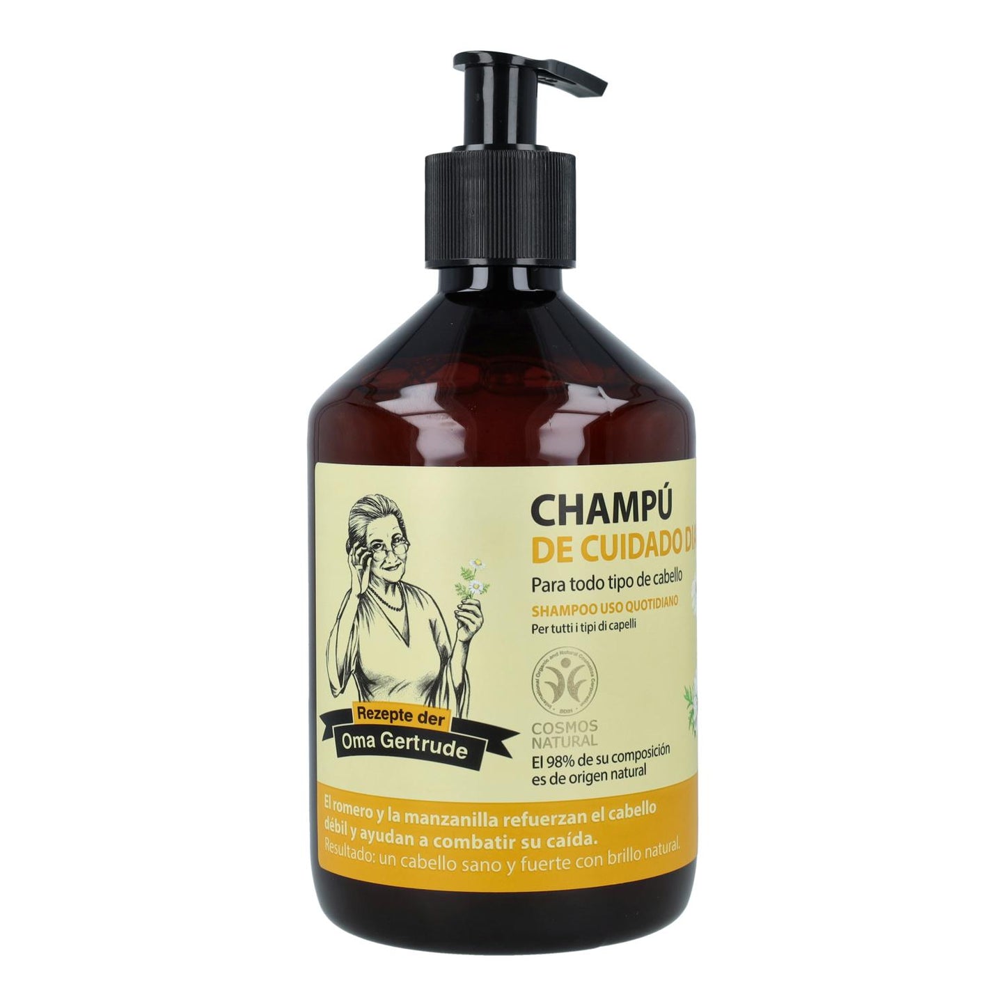 Embalagem de 2 Champôs Oma Gertrude Uso Diário 500 ml