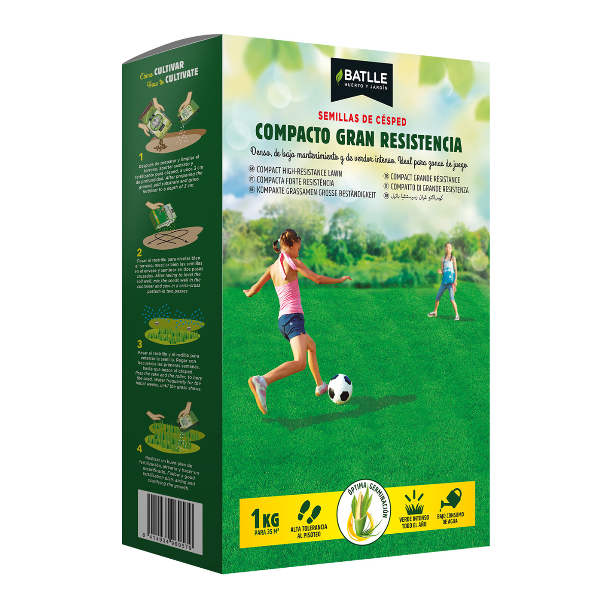 Sementes de relva compactas de alta resistência Batlle 1 kg
