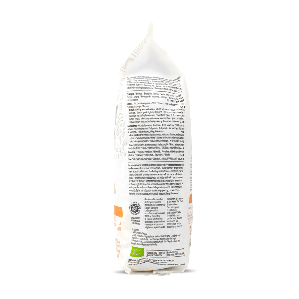 Penne rigate de trigo bio Girolomoni 500g