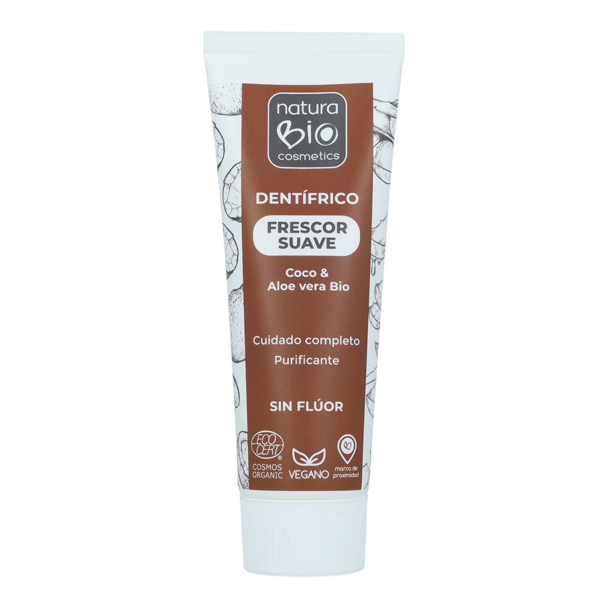 NaturaBio Pasta de Dentes Biológica Aloé Vera e Coco Frescor Suave 75ml
