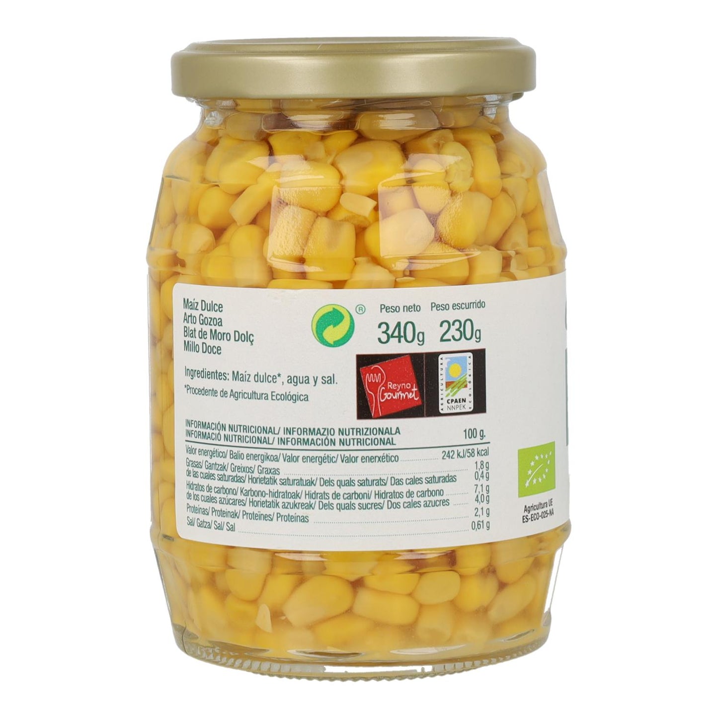 Milho Doce Biológico Ekolo 235 g