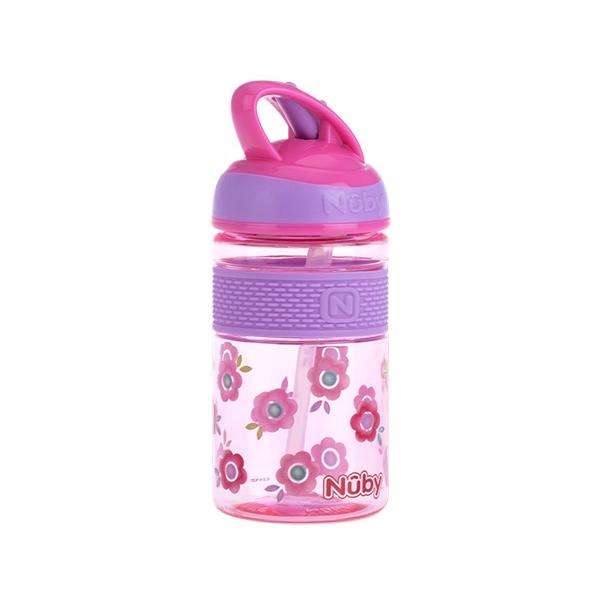 Copo com tetina rígida 360ml + 3a Nûby Azul