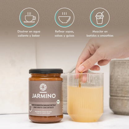 Caldo de Osso Bovino Concentrado Biológico Jarmino 440 g