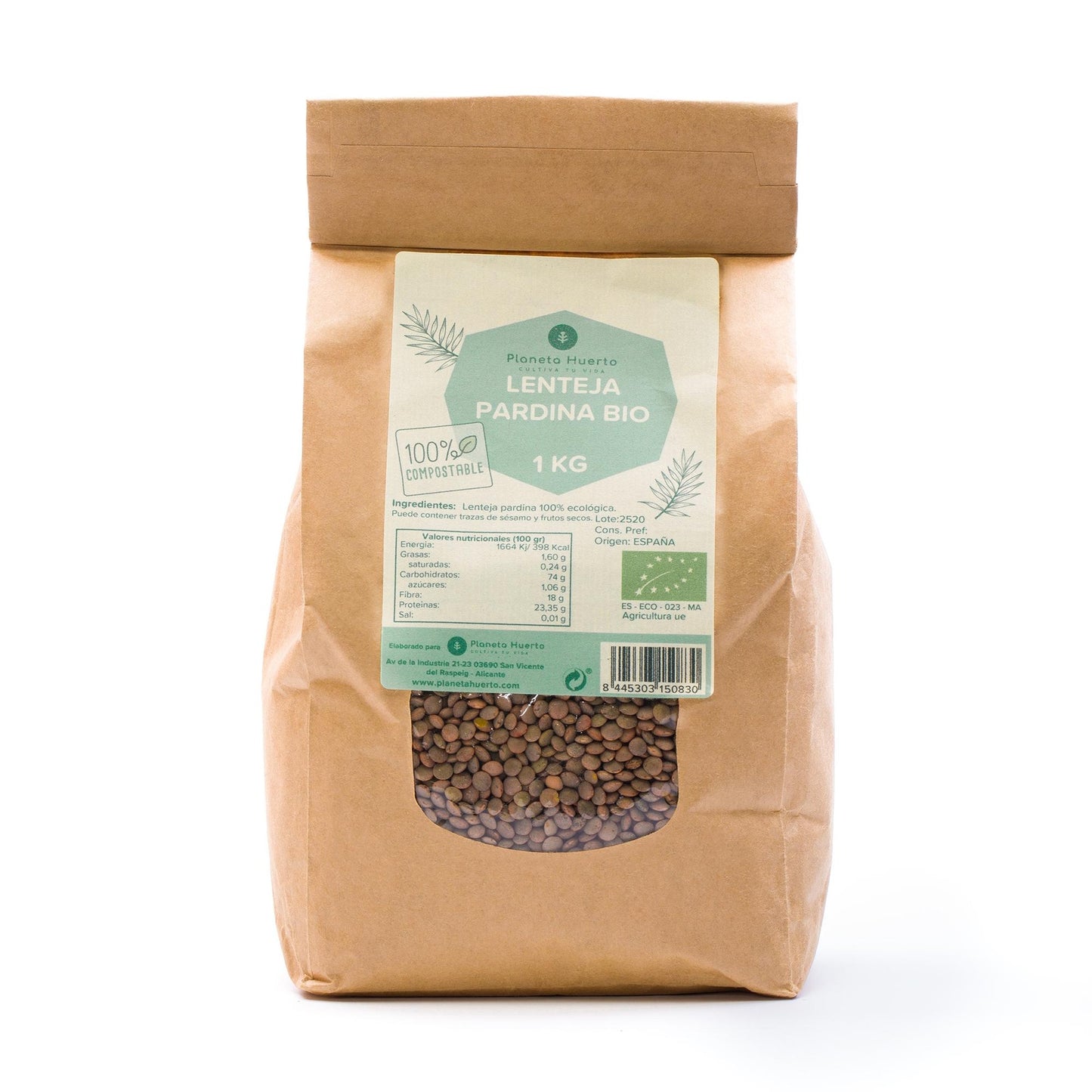 Pardina Lentilha ECO Planeta Huerto 1 kg