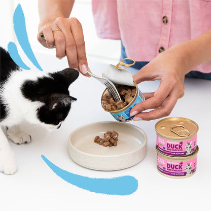 Edgard &amp; Cooper Ração Húmida para Gatos com Molho Pedaços de Pato e Frango 85g