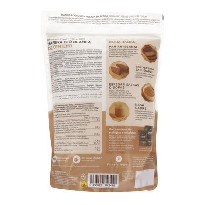 Farinha de Centeio Branco Biológico Planeta Huerto 800 g