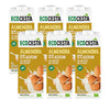 Embalagem de 6 x Bebida Vegetal de Amêndoa Biológica 0% Açúcar, 1L Ecocesta