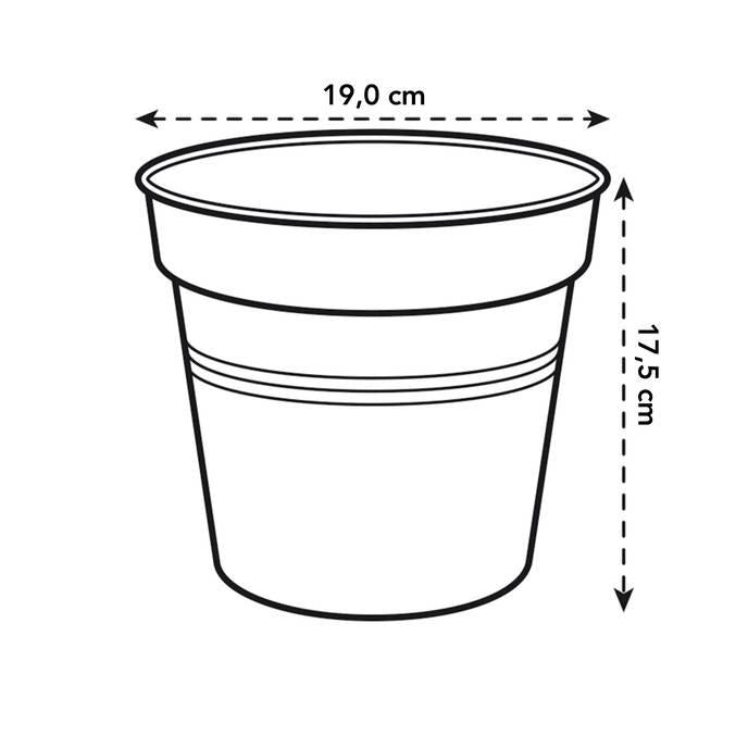 Green Basics Elho Vaso Verde 17 cm