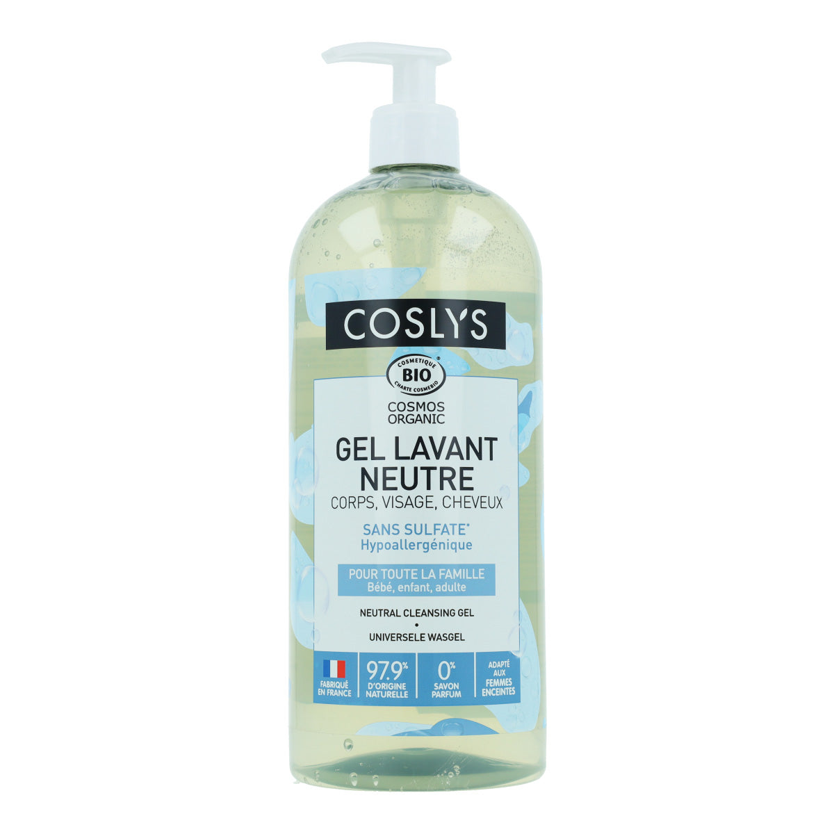 Gel de banho universal sem fragrância Coslys, 1L