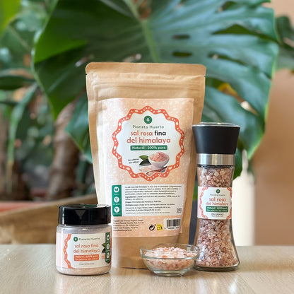 Moinho de sal rosa ECO Planeta Huerto 200g